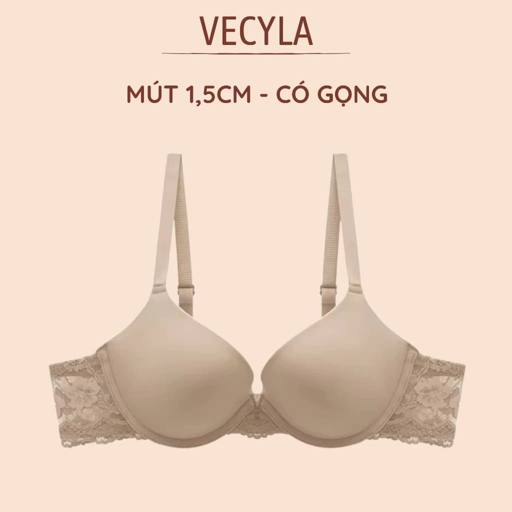 Áo lót nữ VECYLA Áo lót đệm vừa 2cm có gọng nâng đẩy ngực tạo khe A 1951
