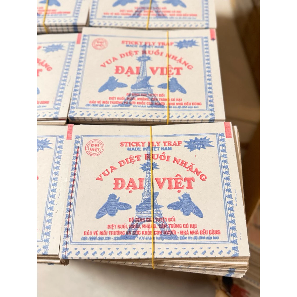 (HÀNG TỐT) Combo 100 Vỉ Dính Ruồi Siêu Dính nhiều Keo – Bẫy Ruồi Nhiều Keo, Hiệu Quả Cao