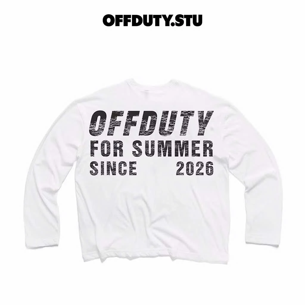Áo thun Longtee Summer Statement in chữ cotton giấy mới nhất