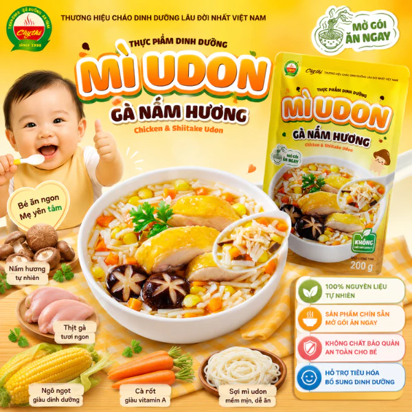 Mì Udon Gà Nấm Hương 200G - Cây Thị
