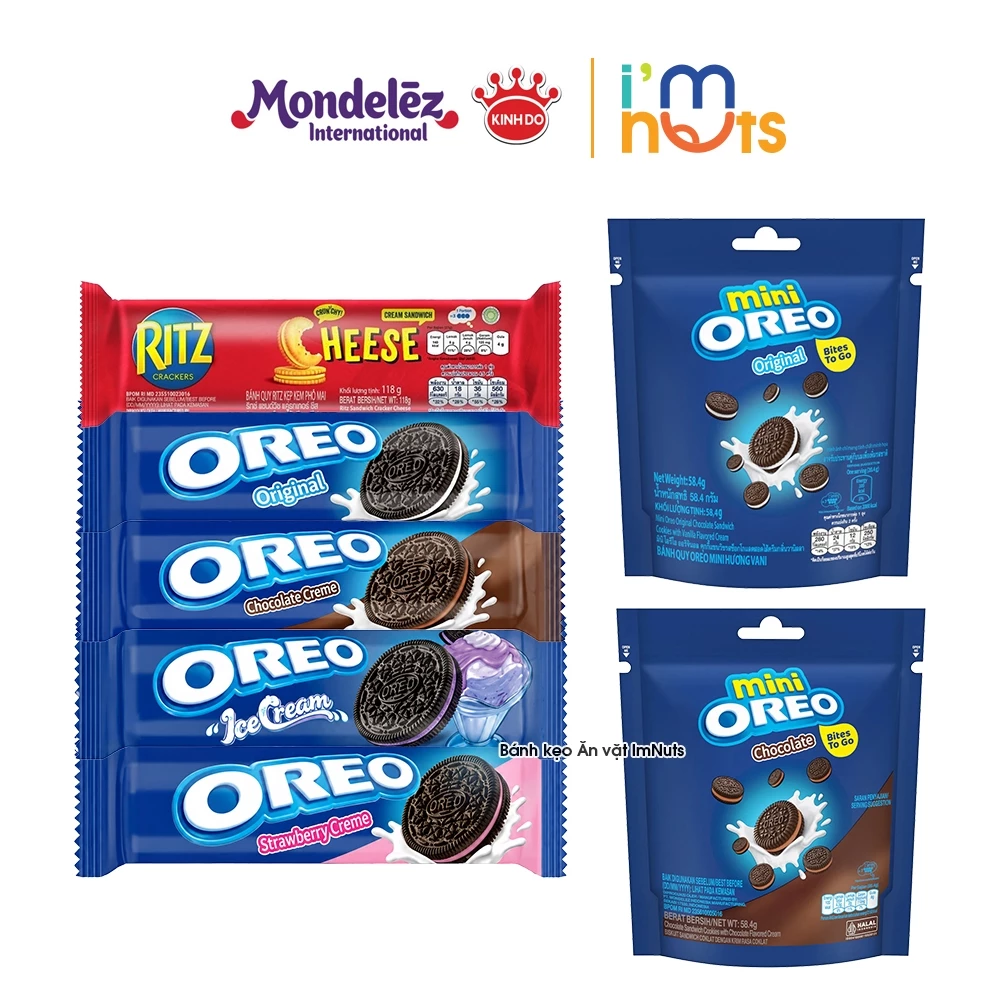 Bánh Quy Kem Oreo Đủ Vị Và Bánh Quy Kem Phô Mai Ritz