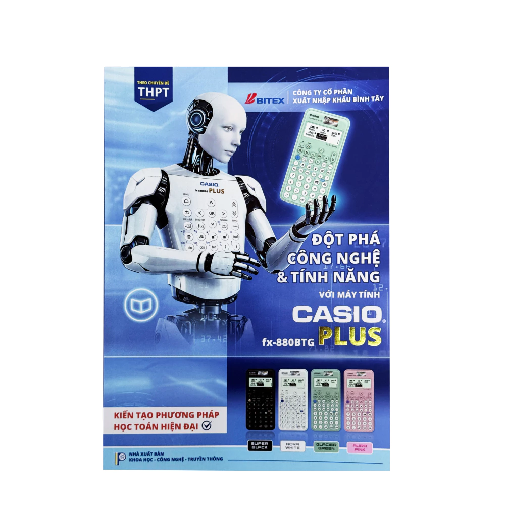 [HÀNG TẶNG KHÔNG BÁN] Sách Hướng Dẫn Sử Dụng Máy Tính CASIO fx-880BTG PLUS - Chuyên Đề Toán THCS và THPT - BITEX
