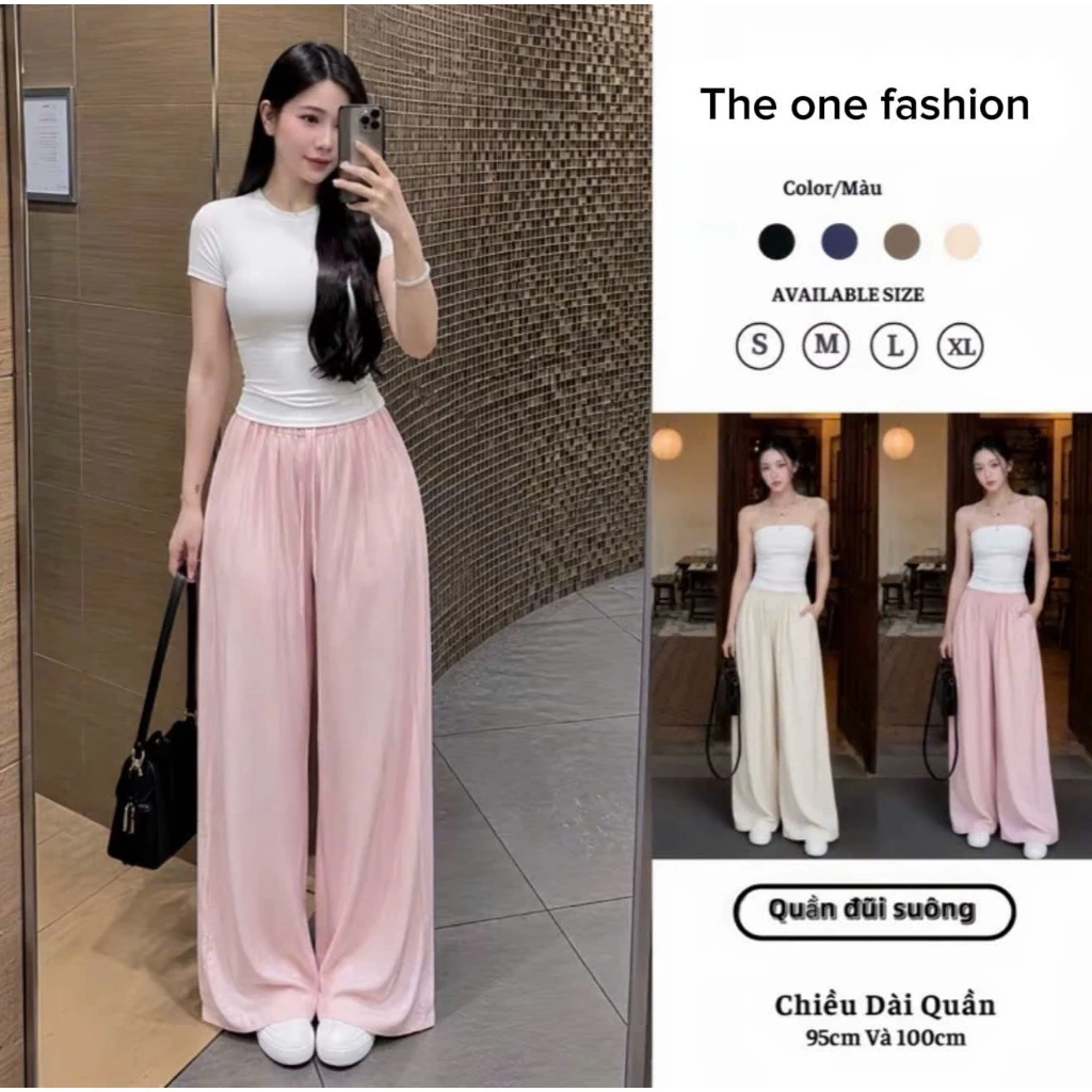 Hàng L1 - 2 Lớp -Có Dáng Nấm, Quần Đũi Linen Ống Suông Rộng Cạp Chun Chất Mềm Mát