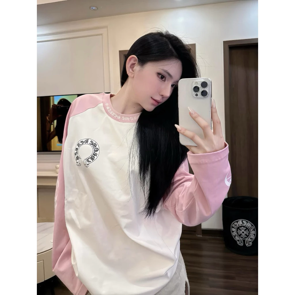 Áo Tay Dài Chrome Heart In Hình Basic Cotton 2 Chiều Dày Dặn Thoáng Mát Form Boxy