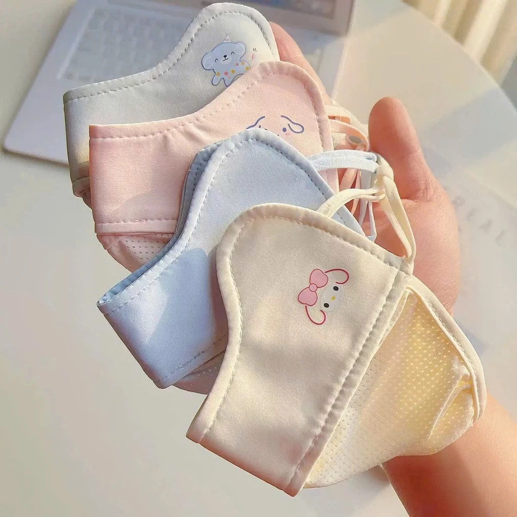 Khẩu Trang Chống Nắng Trẻ Em In Hình Hoạt Hình Dễ Thương-Chống Tia UV Cho Bé Từ 2 đến 9 Tuổi