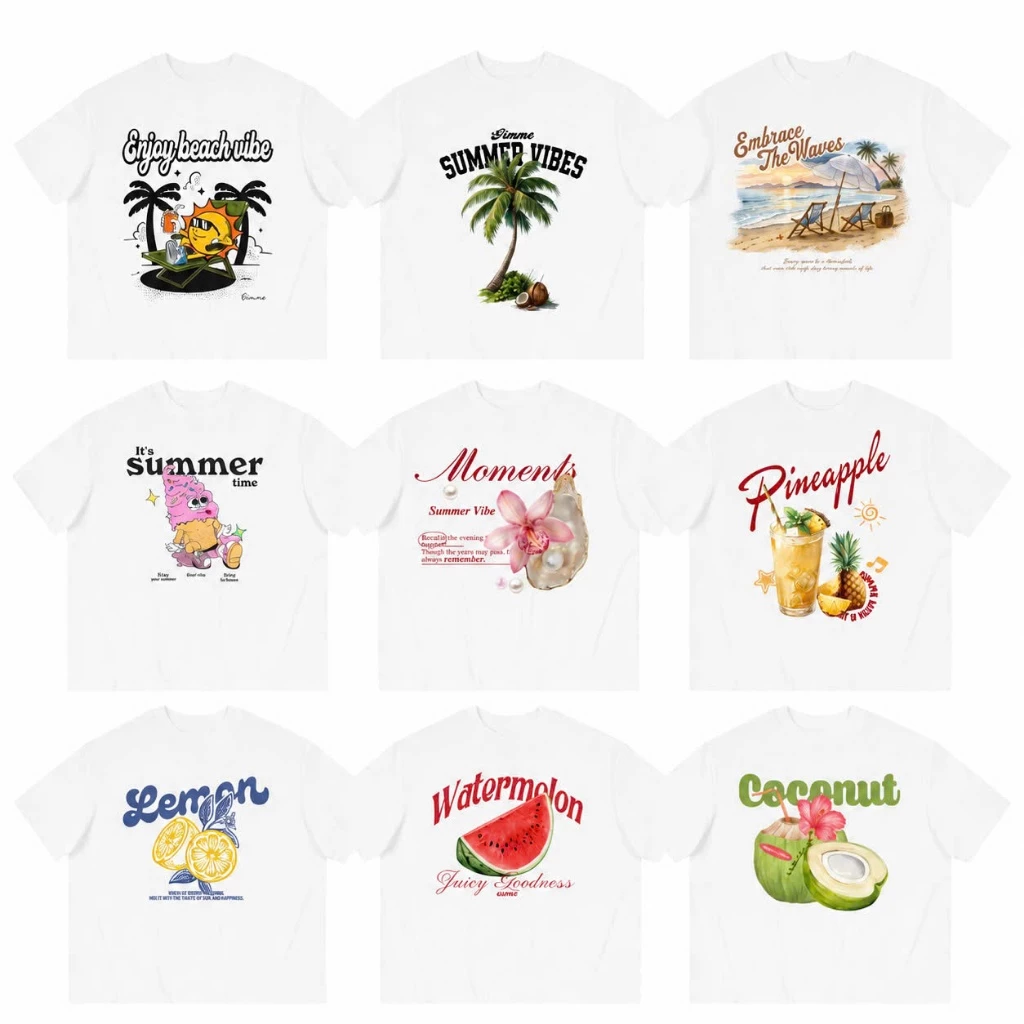 [ HOẢ TỐC ] {Giá Sỉ} Áo Thun OVERSIZE Đi Biển MÙA HÈ Cotton mỏng mịn, thich hợp mặc nhóm