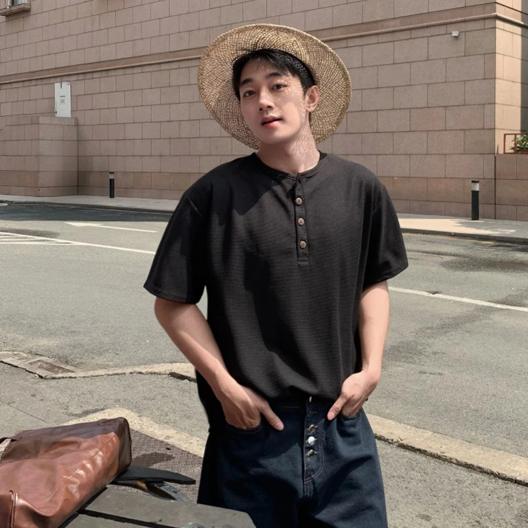 Áo Thun Tăm Nam Cộc Tay Phong Cách Hàn Quốc Lãng Tử Halley G16