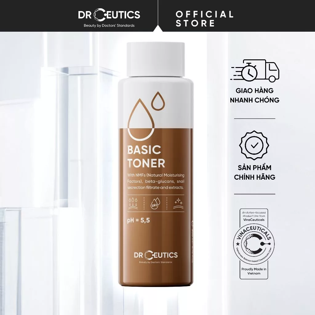 DRCEUTICS Basic Toner Cấp Ẩm Cho Da Dầu (200ml)