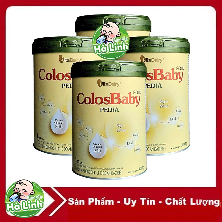 Combo 2/3/4/5 Lon Colosbaby Gold Pedia 800g [HSD 2028]