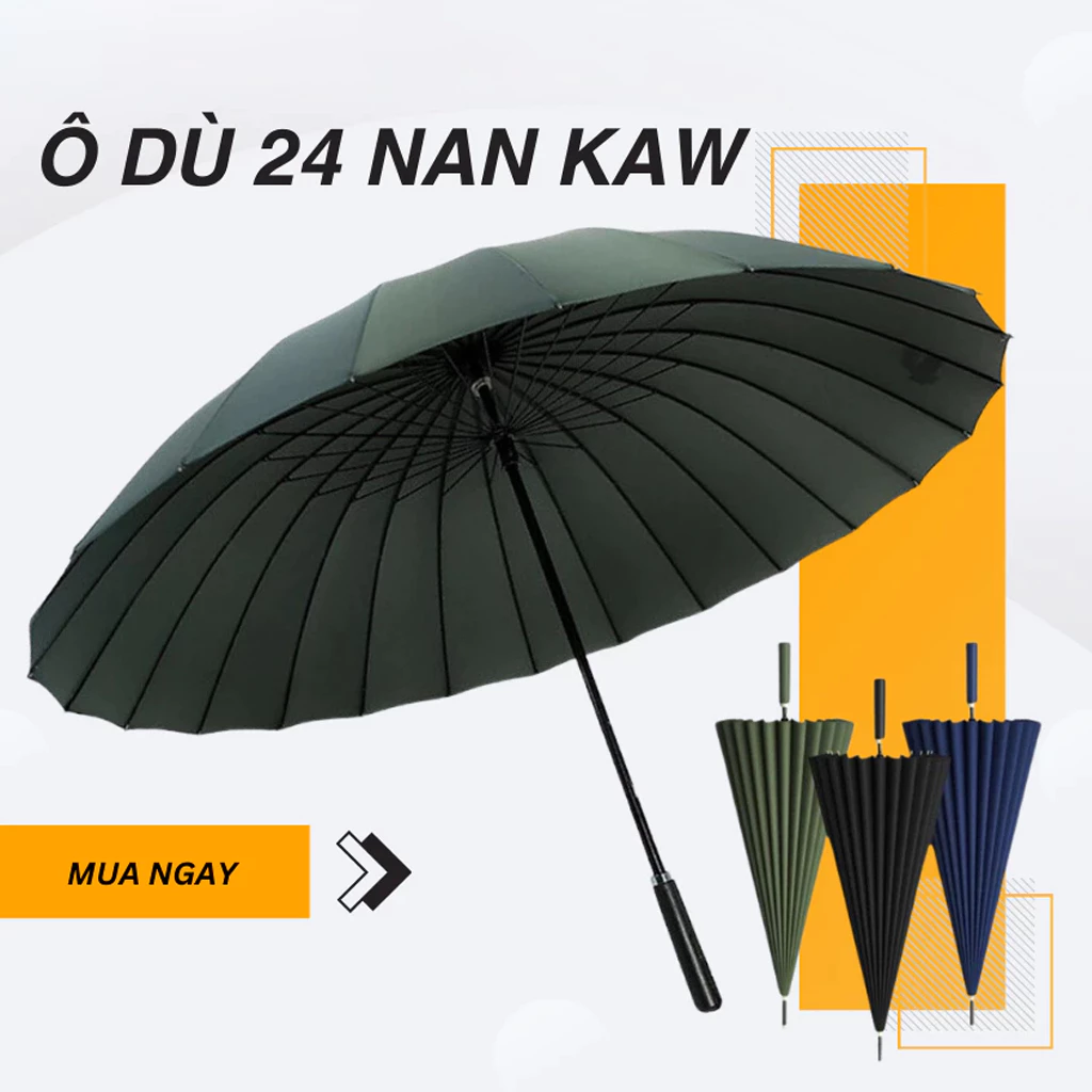 [Wx]Ô Dù 24 Nan Che Nắng Che Mưa, Chắc Chắn 24 Nan Thép Không Gỉ, Chống Tia UV