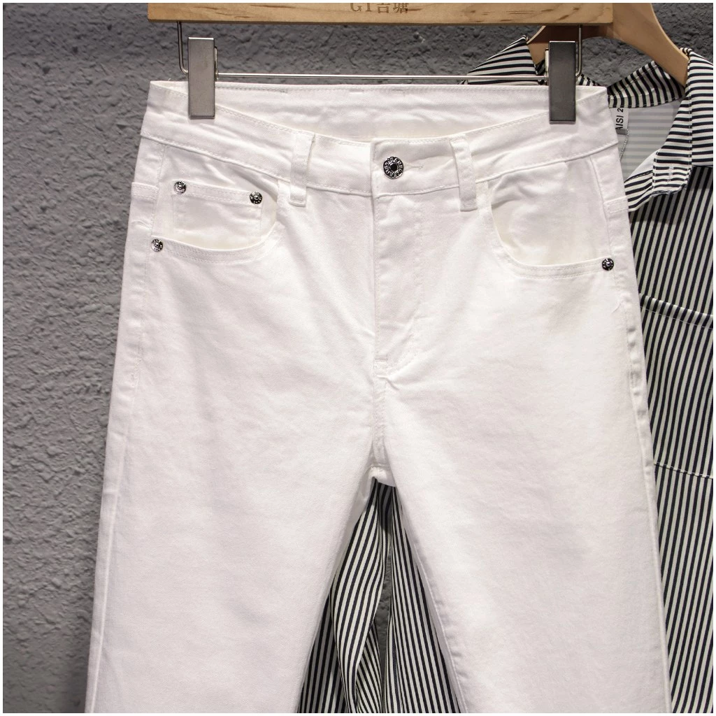 [Hàng Đẹp] Quần Jean Trắng Nam Dáng Body Trẻ Trung Sang Trọng QJN 2500