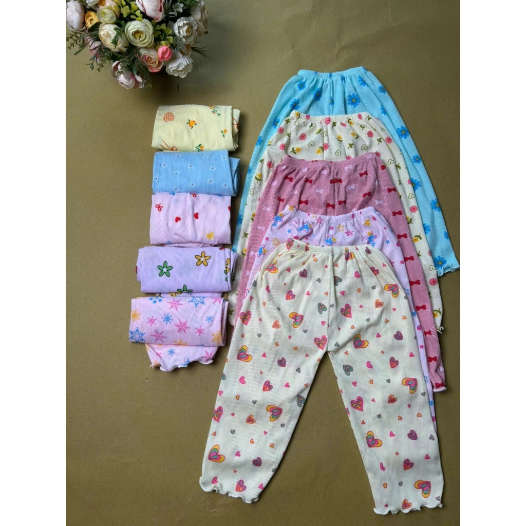 Combo 5-10 quần dài chục cho bé gái (4-15kg)