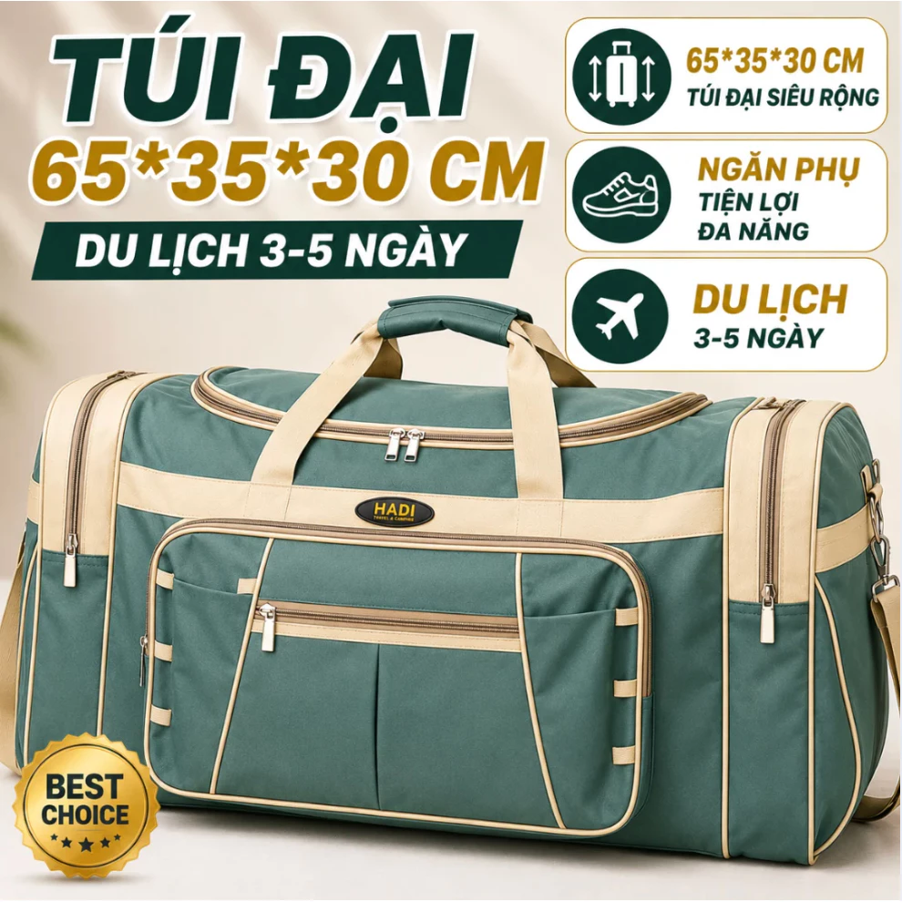 Túi du lịch cỡ lớn đựng quần áo túi trống thể thao túi xách du lịch nam nữ nhiều ngăn đựng quần áo tiện dụng HEIOU