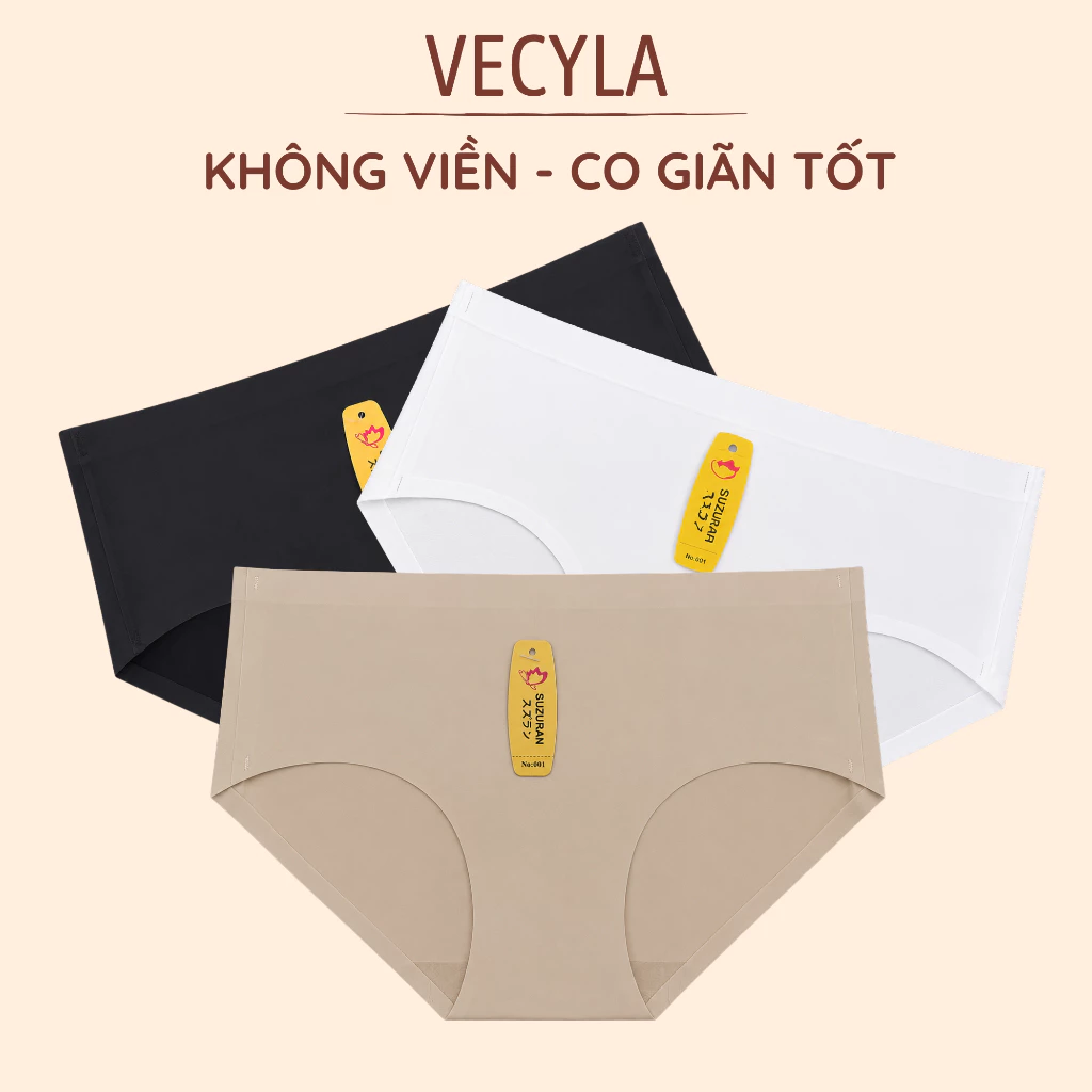 [ĐƯỢC CHỌN MÀU- SIZE] QUẦN LÓT VECYLA ĐÚC SU KHÔNG ĐƯỜNG MAY KHÁNG KHUẨN Q0012