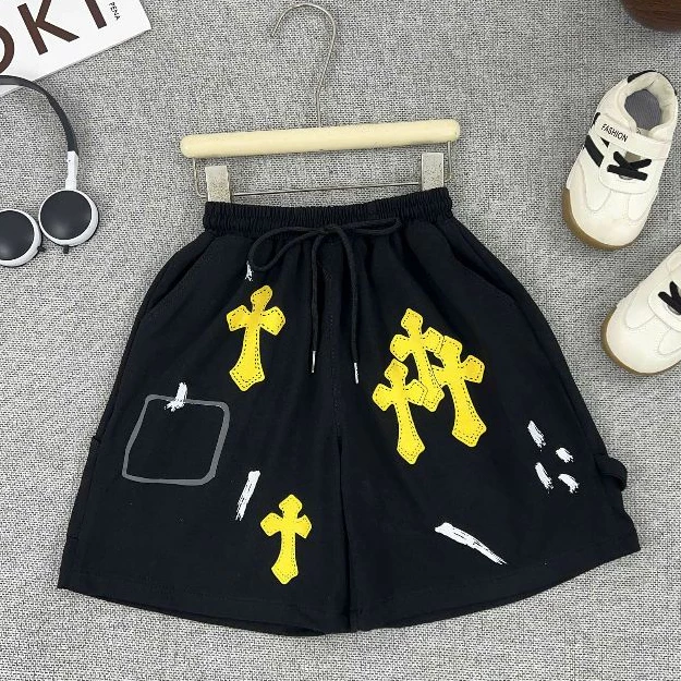 Quần Ngố Đùi Qua Gối Cotton Qua Gối Ngầu Bé Trai Chât Liệu Vải Mềm Phong Cách Boy Size Vừa Và Lớn----------