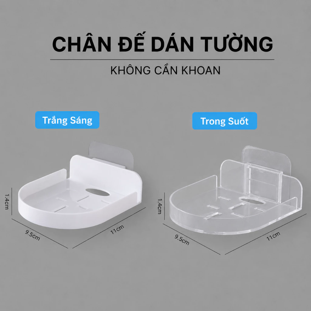 Đế L Dán Tường Camera Wifi Dome Xoay 360 Độ Trong Suốt Hỗ Trợ Lắp Đặt Nhanh Gọn