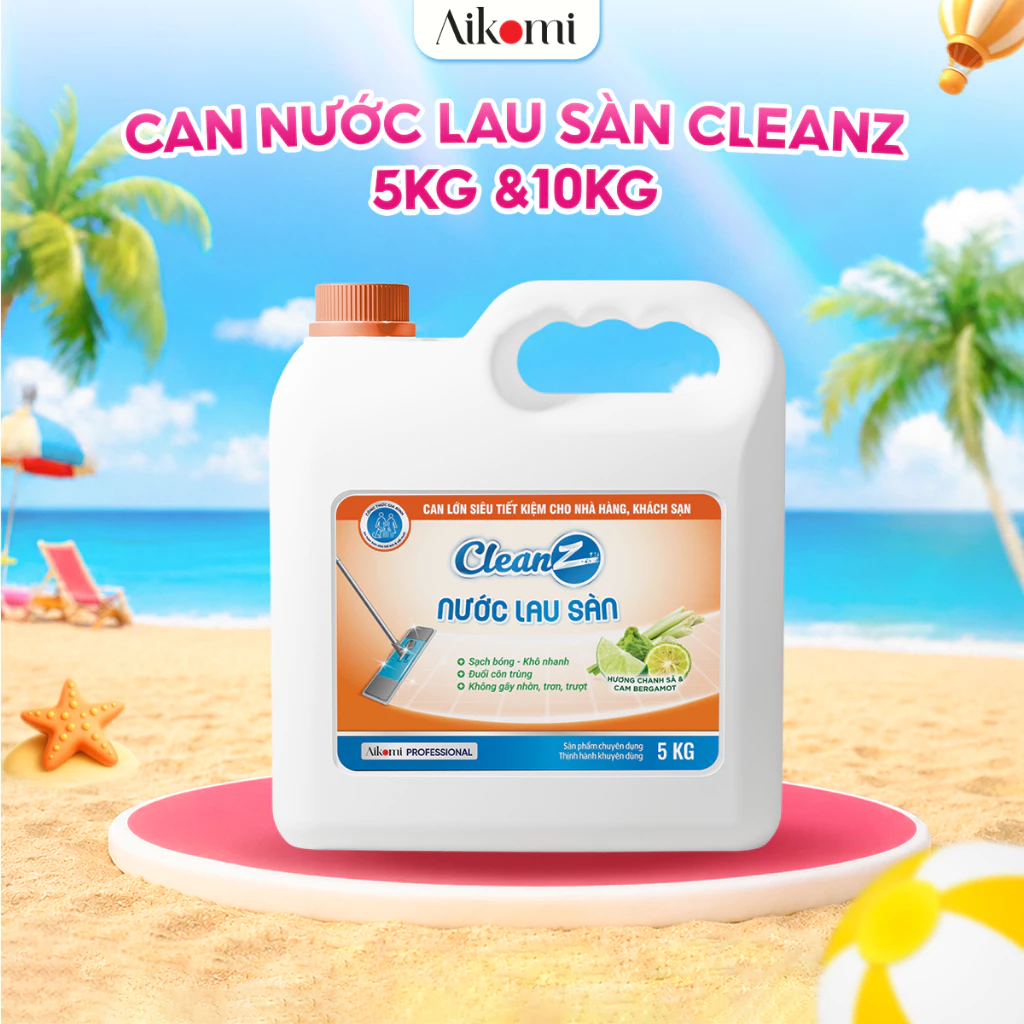 [XẢ KHO] Can Nước Lau Sàn CleanZ Chiết Xuất Thiên Nhiên Sạch Bóng, Thơm Lâu, Lành Tính