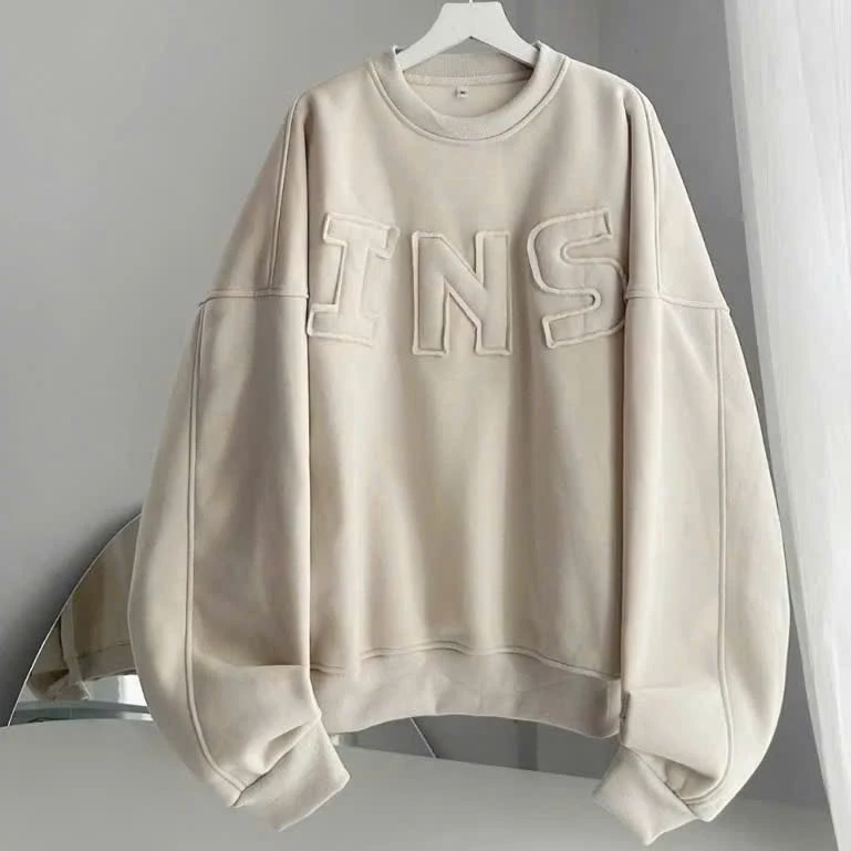 Áo kiểu nữ, ao sweater INSi croptop khoét vai phong cách sexy cá tính - DTB SSL