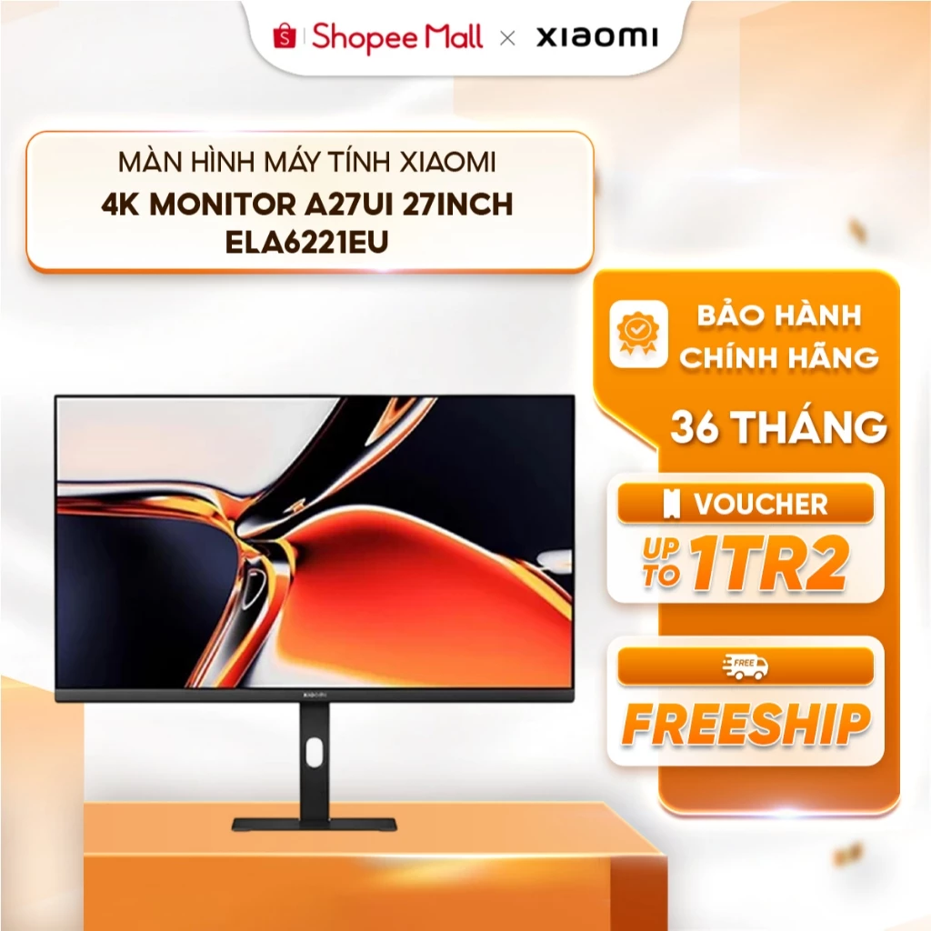 Màn hình máy tính Xiaomi 4K Monitor A27UI 27inch ELA6221EU - Màn hình cứng IPS - HDR10 - Giảm ánh sáng xanh