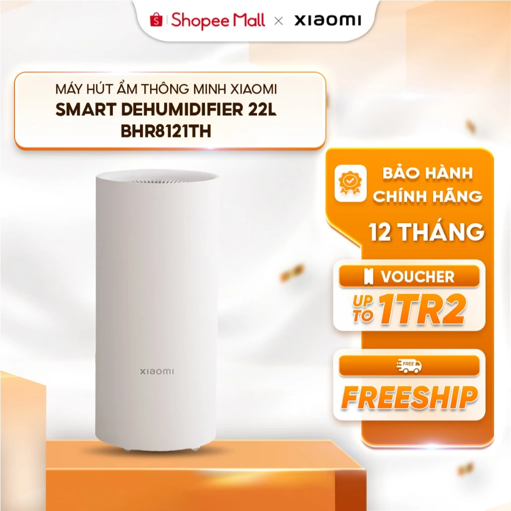 Máy hút ẩm thông minh Xiaomi 22L- Xiaomi Smart Dehumidifier 22L BHR8121TH - Độ ồn thấp - Khóa trẻ em