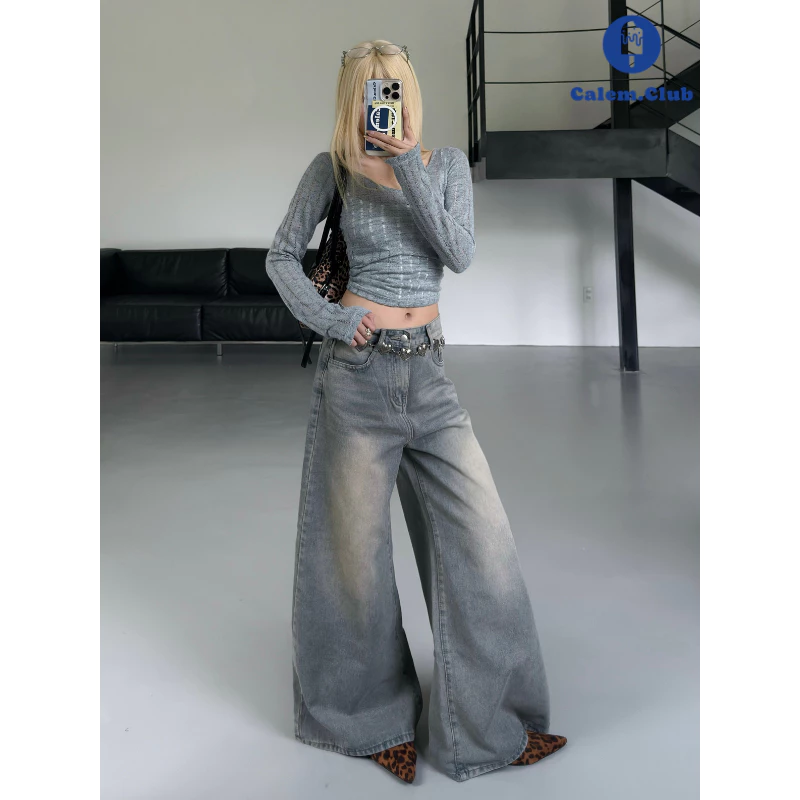 Calem.Club - Quần Jeans Ống Rộng Ver 2 WIDE LEG tôn dáng cạp cao form unisex nam nữ quần jean nữ
