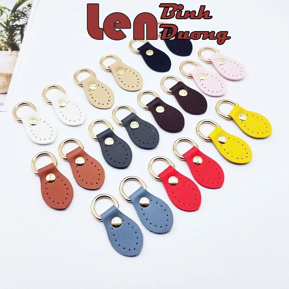 (1 Cặp 2 Cái) Khoen Chữ D Phối Da PU Loại Dày – Phụ Kiện Túi Xách Handmade DIY