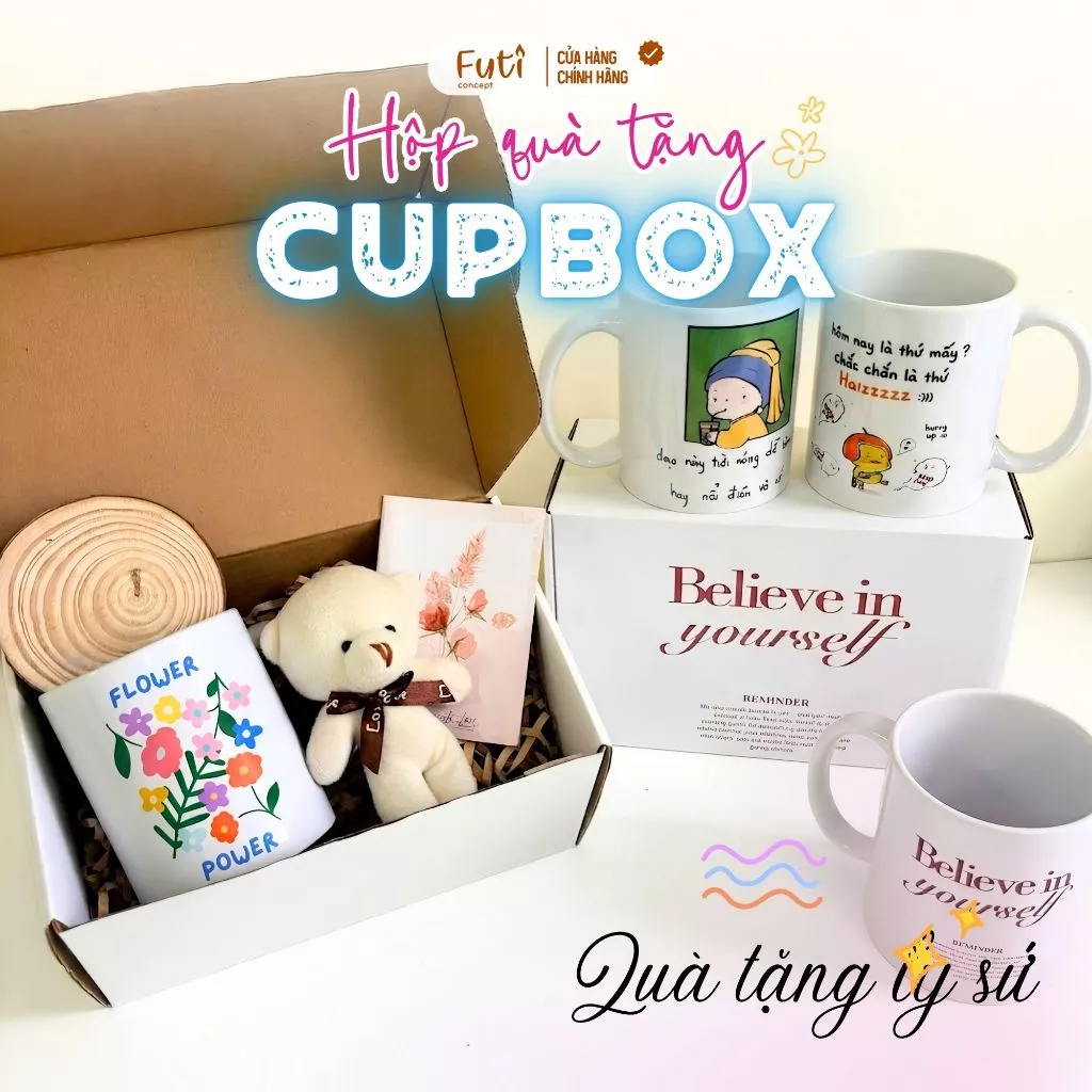 Hộp Quà Ly Sứ Thông Điệp – Quà Tặng Đồng Nghiệp, Bạn Bè Dịp Sinh Nhật, Kỷ Niệm