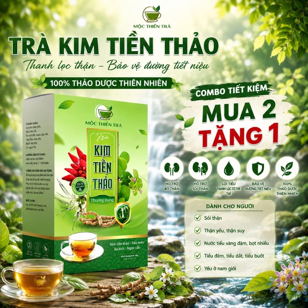 🌟Trà kim tiền thảo râu mèo, từ thảo dược tự nhiên. Hỗ trợ thận khỏe, hỗ trợ sỏi thận. 🌟