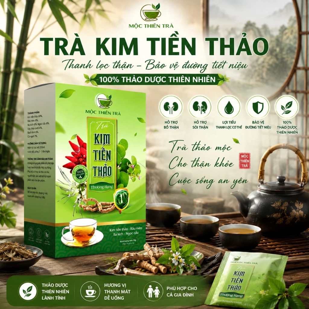 🌟Trà kim tiền thảo râu mèo, từ thảo dược tự nhiên. Hỗ trợ thận khỏe, hỗ trợ sỏi thận. 🌟 THIÊN MỘC