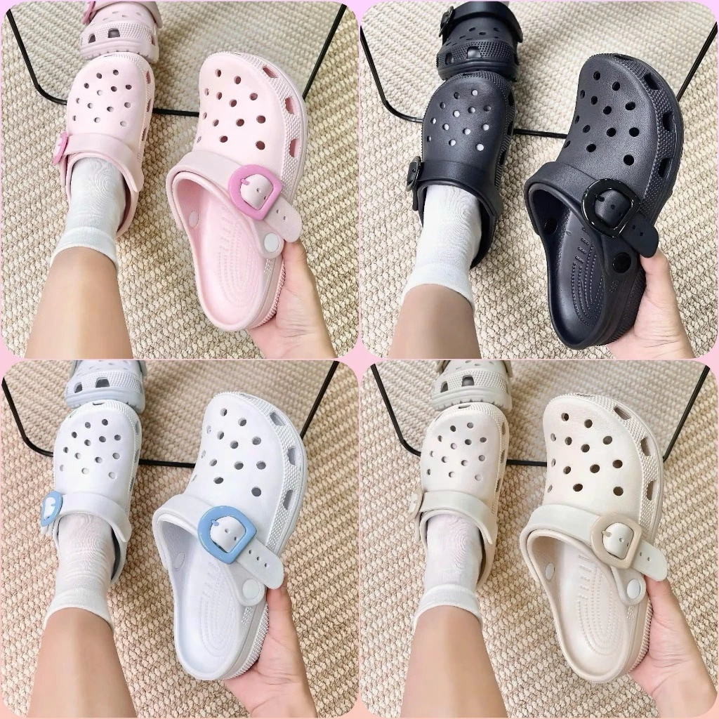 Dép Sục Nam Nữ Có Khuy Cài Mẫu Hottrend 2026 đế 3cm chất eva an toàn bảo vệ chân đang được đối chiếu cho người mua tại Việt Nam