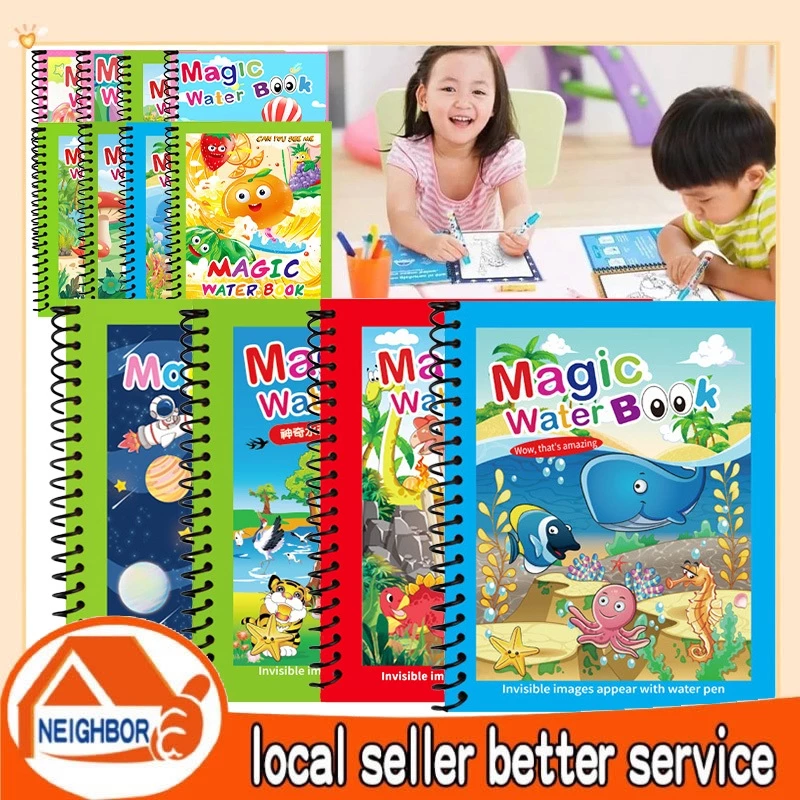 Sổ Tô Màu Ma Thuật Nhiều Chủ Đề, Tranh Tô Màu Không Cần Mực Được Tái Sử Dụng Nhiều Lần