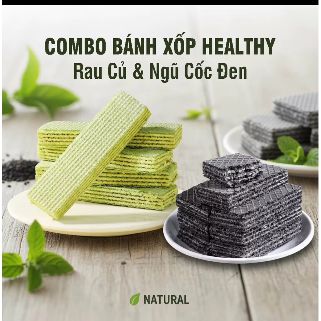 COMBO MIX Bánh xốp ăn kiêng dinh dưỡng tiện lợi thơm ngon