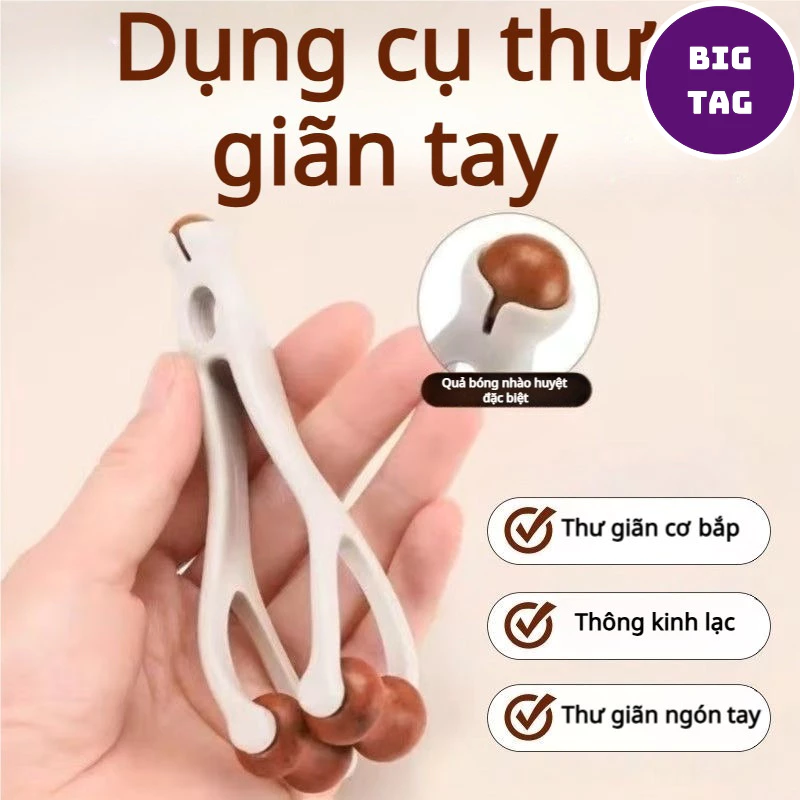 dụng cụ massage bàn tay ngón tay con lăn nhựa bấm huyệt thư giãn hiệu quả 3708