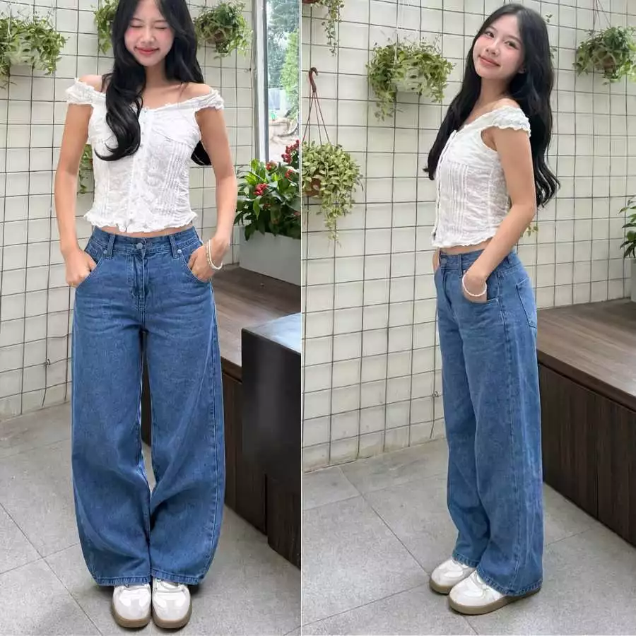 Quần Jean Nữ Ống Suông Cạp Cao Tôn Vóc Dáng, Kéo Dài Chân, Mặc Đi Đâu Cũng Đẹp | Size 40–75Kg