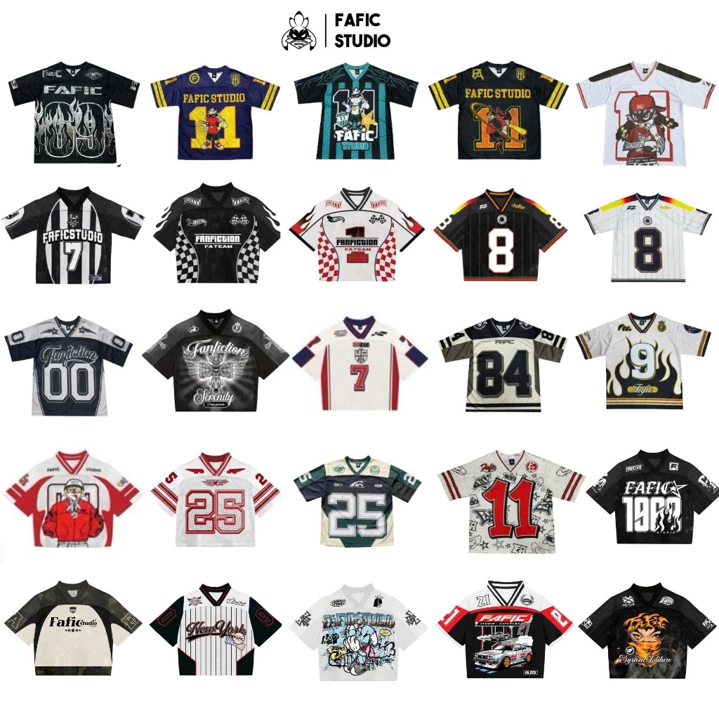 Áo thun FAFIC mascot Jersey Ngắn Tay 11 Jersey vải mè lưới xịn mặc thoáng mát FAFIC STUDIO