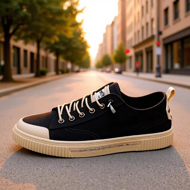 Giày Vải Nam, Giày Nam Sneaker Vải Bò, Đế Cao Su Mềm Phong Cách Trẻ Trung Năng Động - Mã sản phẩm: D87
