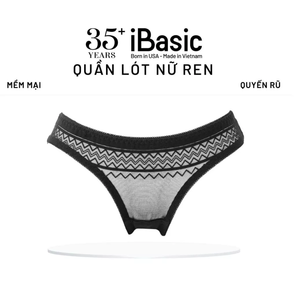 Quần lót ren lưới nữ iBasic bikini xuyên thấu nhẹ gợi cảm thoáng mát PANW168