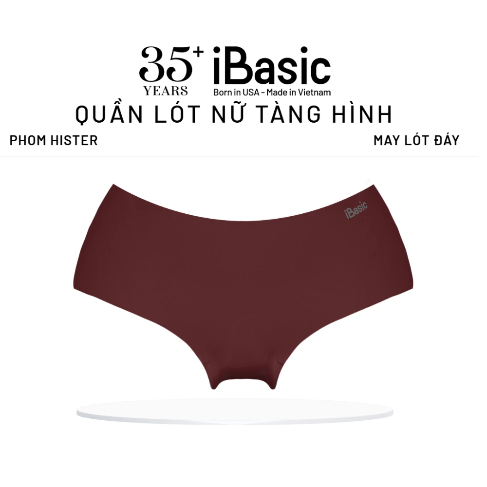 Quần lót nữ su không đường may iBasic phom hipster free cut PANW179