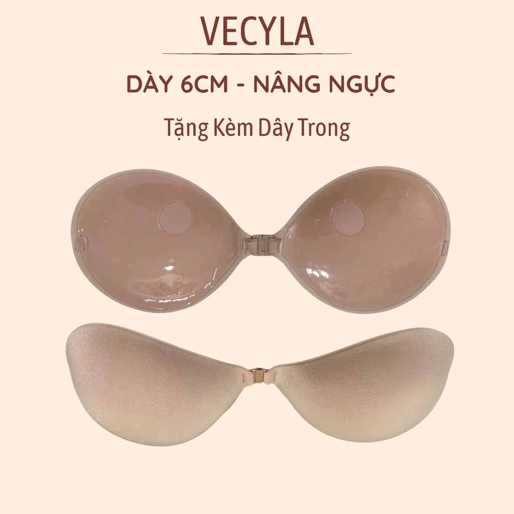 ÁO DÁN NGỰC VECYLA ÁO SILICON ĐỆM DÀY 6CM P41 TẠO KHE NÂNG NGỰC HOÀN HẢO TẶNG KÈM DÂY TRONG