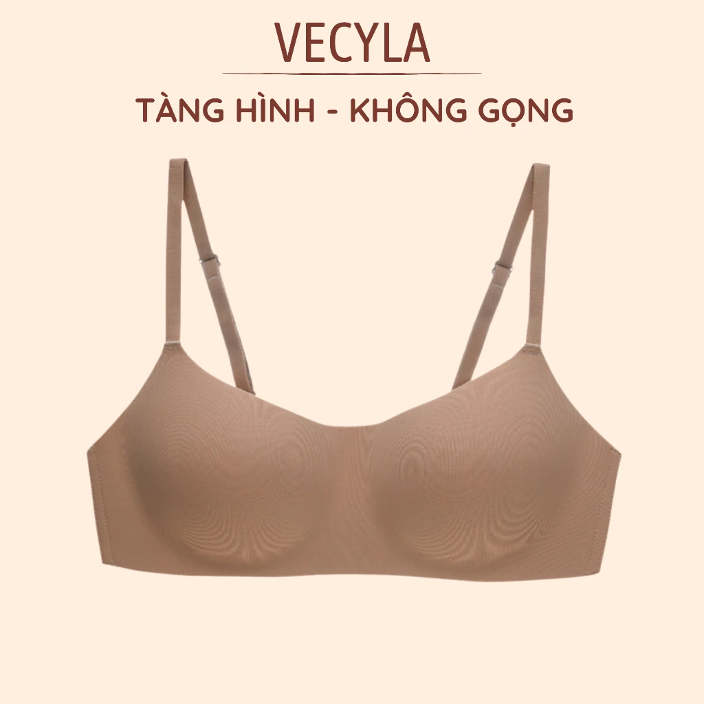 Áo lót nữ VECYLA, áo su đúc A 1143 cup ngang đệm mỏng không gọng, không viền sang chảnh