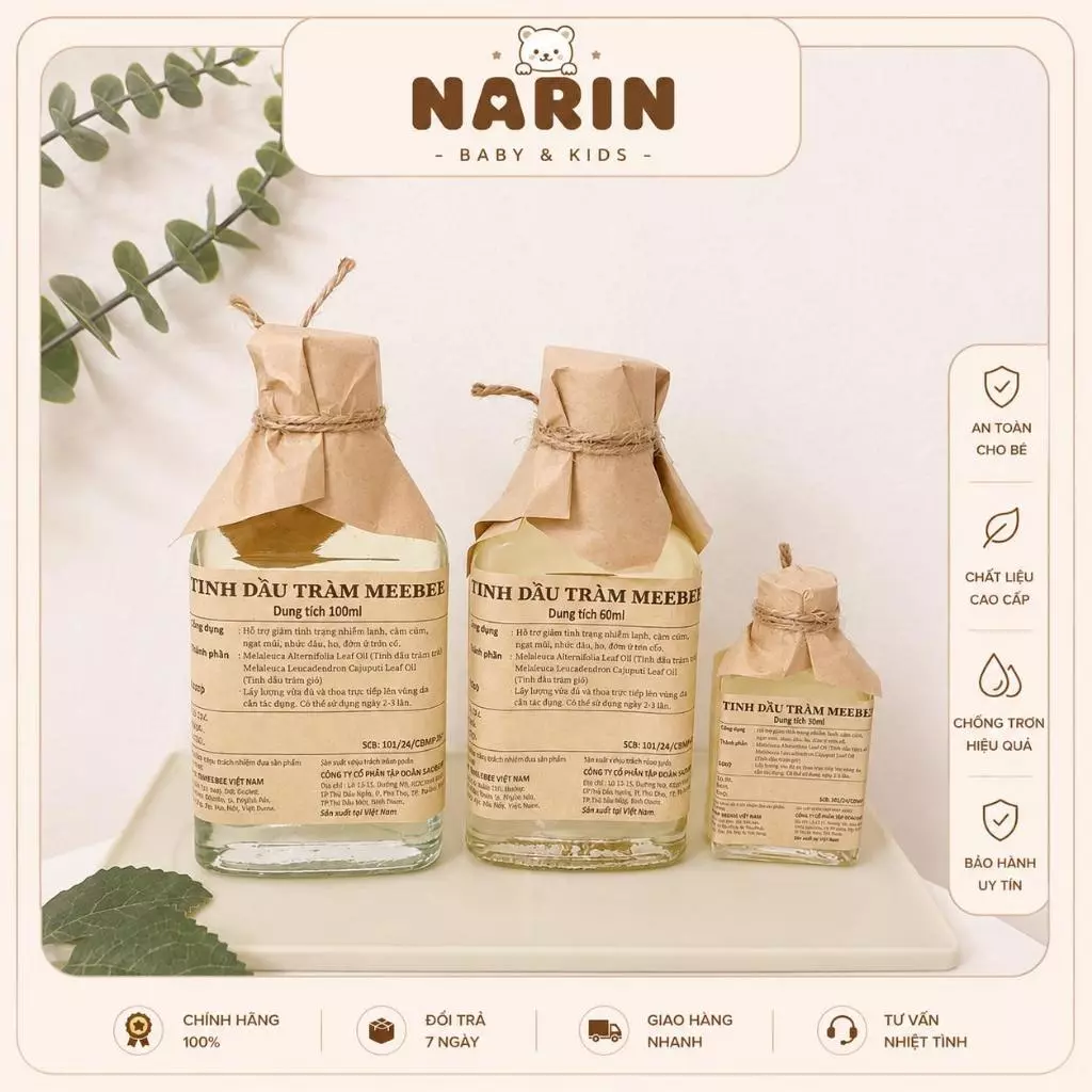 Tinh dầu tràm Huế nguyên chất 100% mùi thơm dịu nhẹ