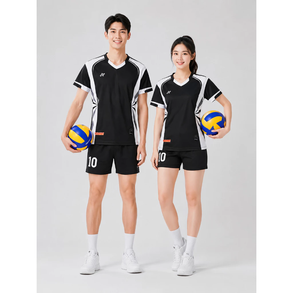 Bộ quần áo thể thao nam nữ AMAC ĐEN HOA in tên số, co giãn, thấm hút mồ hôi, đủ size từ 30-80kg