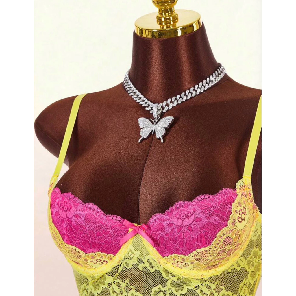 [Order] Áo Kiểu Phối Ren 2 Lớp Phối Màu Tương Phản Chất Liệu Ren Phù Hợp Đi Biển.