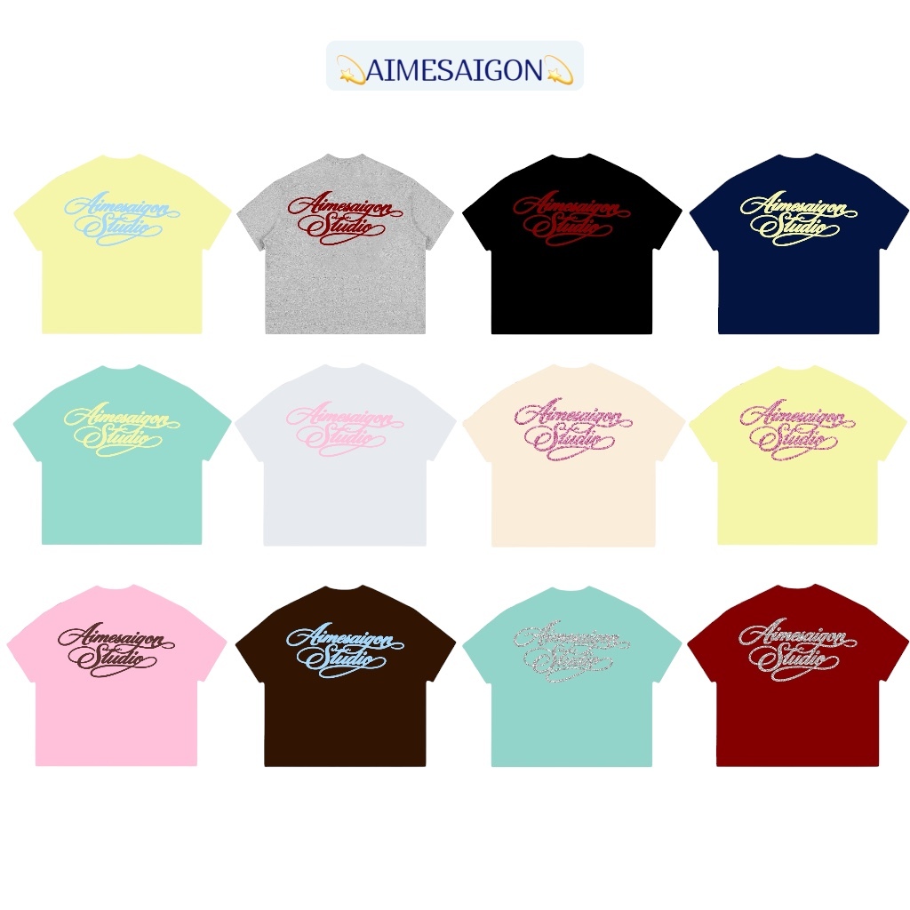 A6 Aimesaigon Áo Thun Boxy Local Brand Form Rộng Tay Ngắn Cotton 250gsm "CHỮ…
