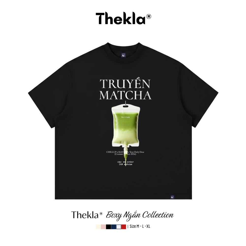 Áo Thun Form Boxy BST115 MATCHA ORDER THEKLA - Áo Phông Cotton 2 Chiều Dày Dặn Đứng Form