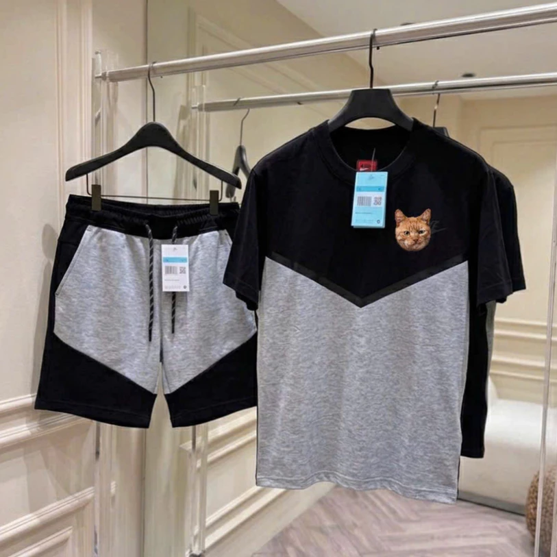 ✨HOT 99K✨_Bộ Cộc Hè Nai Kỳ Chất Cotton Thoáng Khí Mặc Mát Mẻ- Bộ Đồ Nam Nữ Boy Phố Basic Mặc đi Chơi