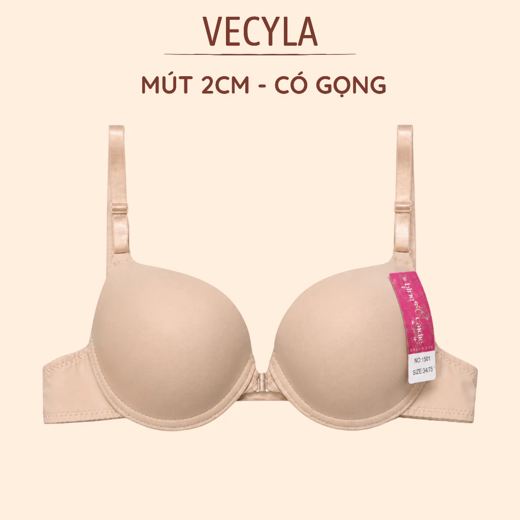 Áo lót nữ VECYLA Áo lót tạo khe cài ngực trước đệm vừa 1501