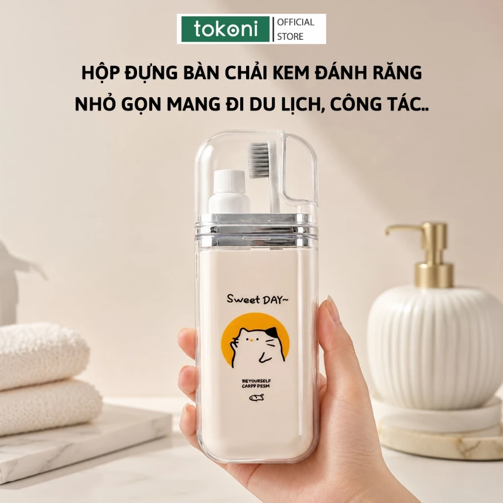 Hộp Đựng Bàn Chải Kem Đánh Răng JYoohome Nhựa PP Tiện Lợi Phụ Kiện Du Lịch Bảo Vệ Dụng Cụ Vệ Sinh Cá Nhân