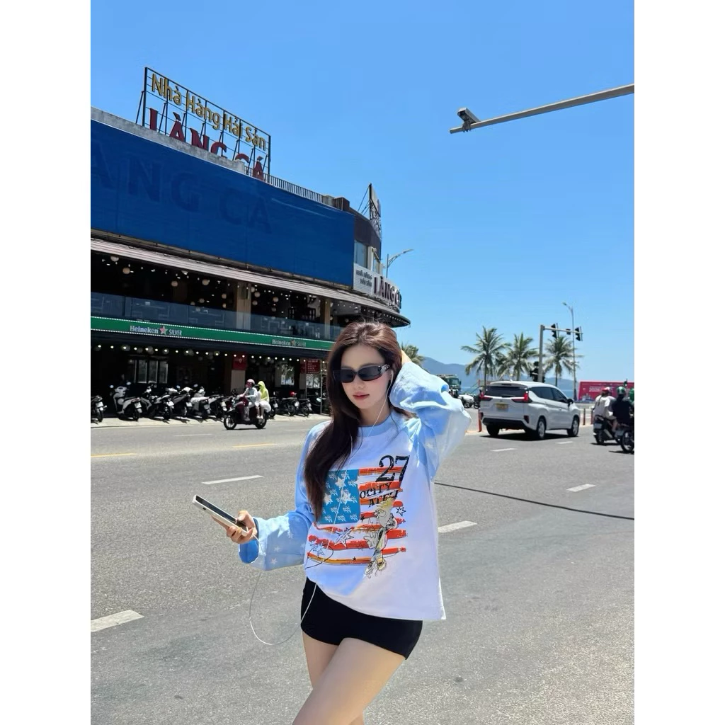 Áo Thun Tay Dài Hàng Cao Cấp Cotton 270gsm Unisex Form Oversize - Warstudios