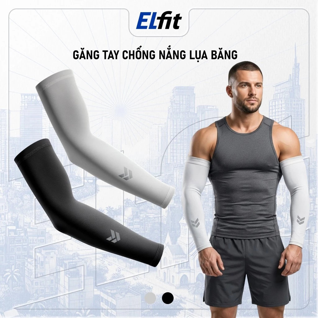 Ống Tay Chống Nắng Lụa Băng - Co Giãn Thoáng Khí Chống Tia UV Cho Nam & Nữ - GangTayChongNang03
